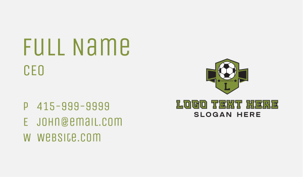 Soccer Team Varsity Business Card Design Image Preview