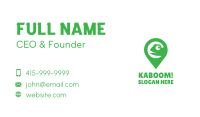 Green Pin Chameleon Business Card Image Preview