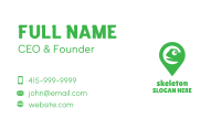 Green Pin Chameleon Business Card Image Preview