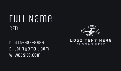 Drone Aerial Surveillance Business Card Image Preview