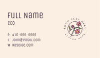 Floral Needle Craft Business Card Image Preview