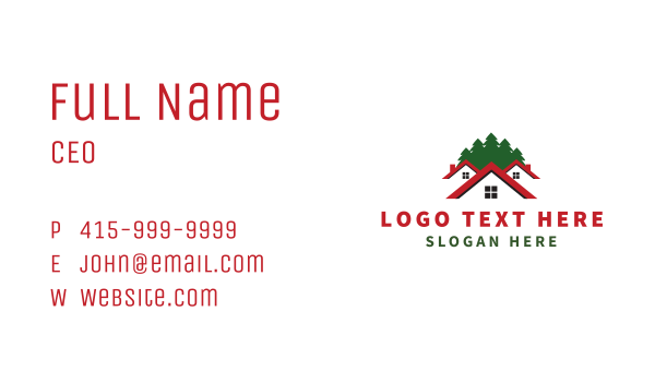House Building Tree Business Card Design Image Preview