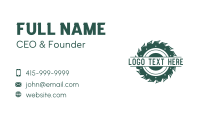 Carpentry Saw Badge Business Card Image Preview