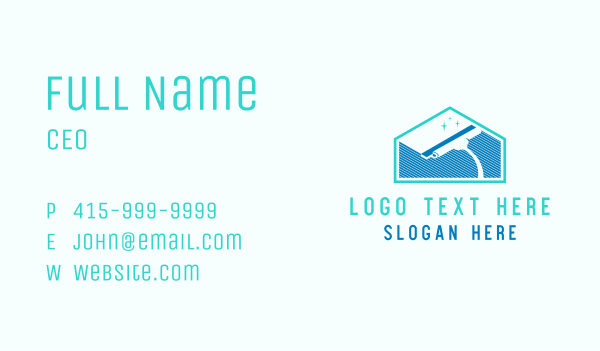 House Clean Wiper Business Card Design Image Preview
