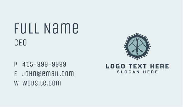 T-Handle Wrench Tools Business Card Design Image Preview