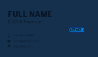 Blue Water Wordmark Business Card Image Preview