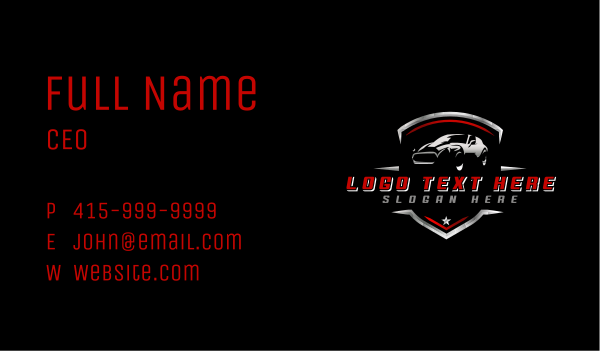 Sports Car Detail Business Card Design Image Preview