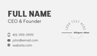 Classic Studio Wordmark Business Card Image Preview