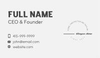 Classic Studio Wordmark Business Card Image Preview