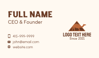 Egypt Camel Pyramid  Business Card Image Preview