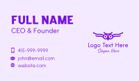 Purple Owl Aviary  Business Card Image Preview