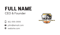Box Truck Delivery Shield Business Card Image Preview