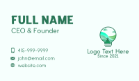 Lightbulb Outdoor Camp  Business Card Image Preview