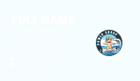 Dog Surf Ocean Business Card Image Preview