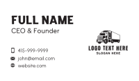 Delivery Trailer Truck  Business Card Image Preview