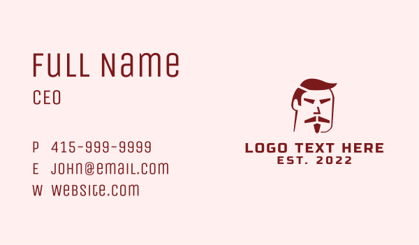 Asian Male Character Business Card Design Image Preview