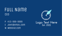 Quill Pen Clock  Business Card Image Preview