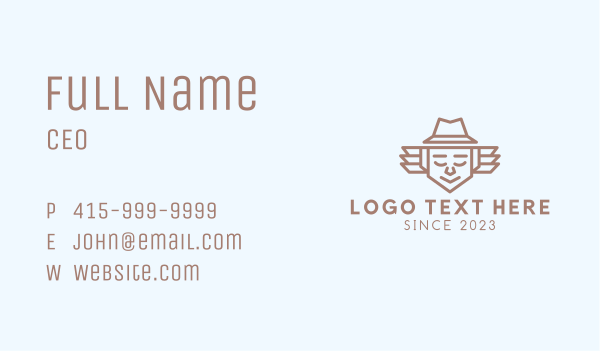 Minimalist Father Hat Business Card Design Image Preview