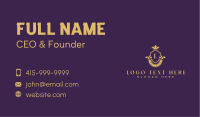 Luxury Boutique Shield Business Card Image Preview