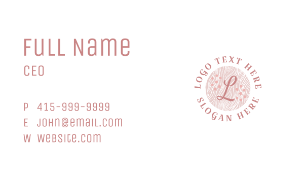 Cosmetics Beauty Letter Business Card Design Image Preview