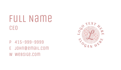 Cosmetics Beauty Letter Business Card Image Preview