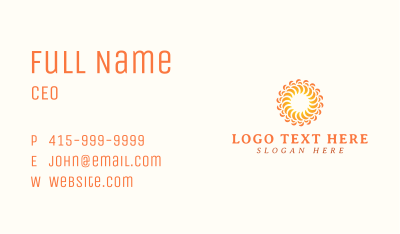 Business Radial Crescent Business Card Image Preview