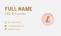Golden Beauty Emblem Business Card Image Preview