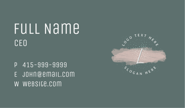 Snow Beauty Lettermark Business Card Design Image Preview