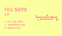 Playful Swoosh Dots Business Card Image Preview