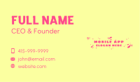 Playful Swoosh Dots Business Card Image Preview