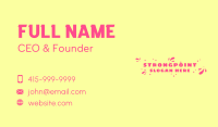 Playful Swoosh Dots Business Card Image Preview