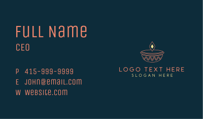 Scented Candle Spa Business Card Image Preview