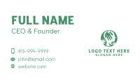Green Wellness Head  Business Card Design