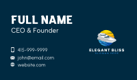 Sunset Sea Yacht Business Card Image Preview