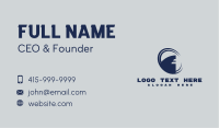 Shark Fin Circle Business Card Image Preview