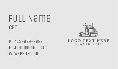 Truck Moving Company Business Card Image Preview