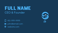 Round Ocean Waves Business Card Image Preview
