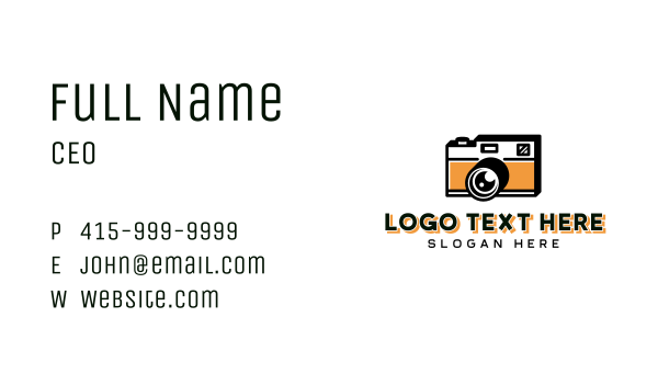 Film Photography Camera Business Card Design Image Preview