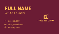 Golden Elegant Real Estate Buildings Business Card Design