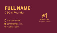 Golden Elegant Real Estate Buildings Business Card Image Preview