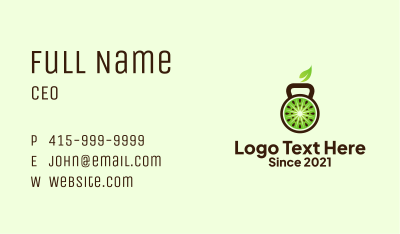 Kiwi Kettle Bell  Business Card Image Preview