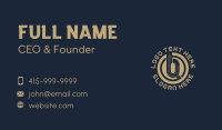 Gold Crypto Technology Business Card Image Preview