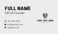 Military Skull Shield Business Card Preview