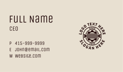 Gear Wrench Mechanic Business Card Image Preview