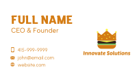 Burger Crown Business Card Image Preview