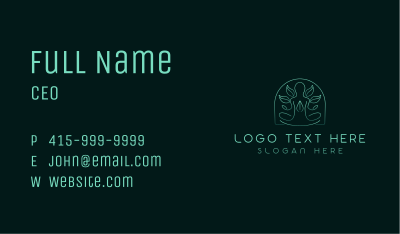 Organic Meditation Spa Business Card Image Preview