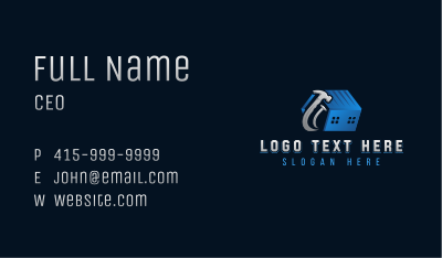 Handyman Repair Construction Business Card Image Preview