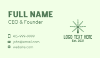 Cannabis Leaf Radar Business Card Image Preview