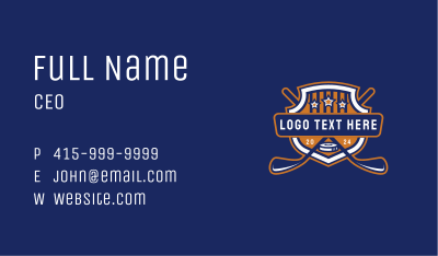 Hockey Sports Club Business Card Image Preview