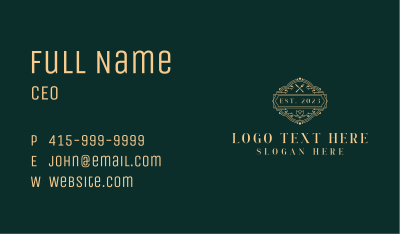 Fine Dining Restaurant  Business Card Image Preview